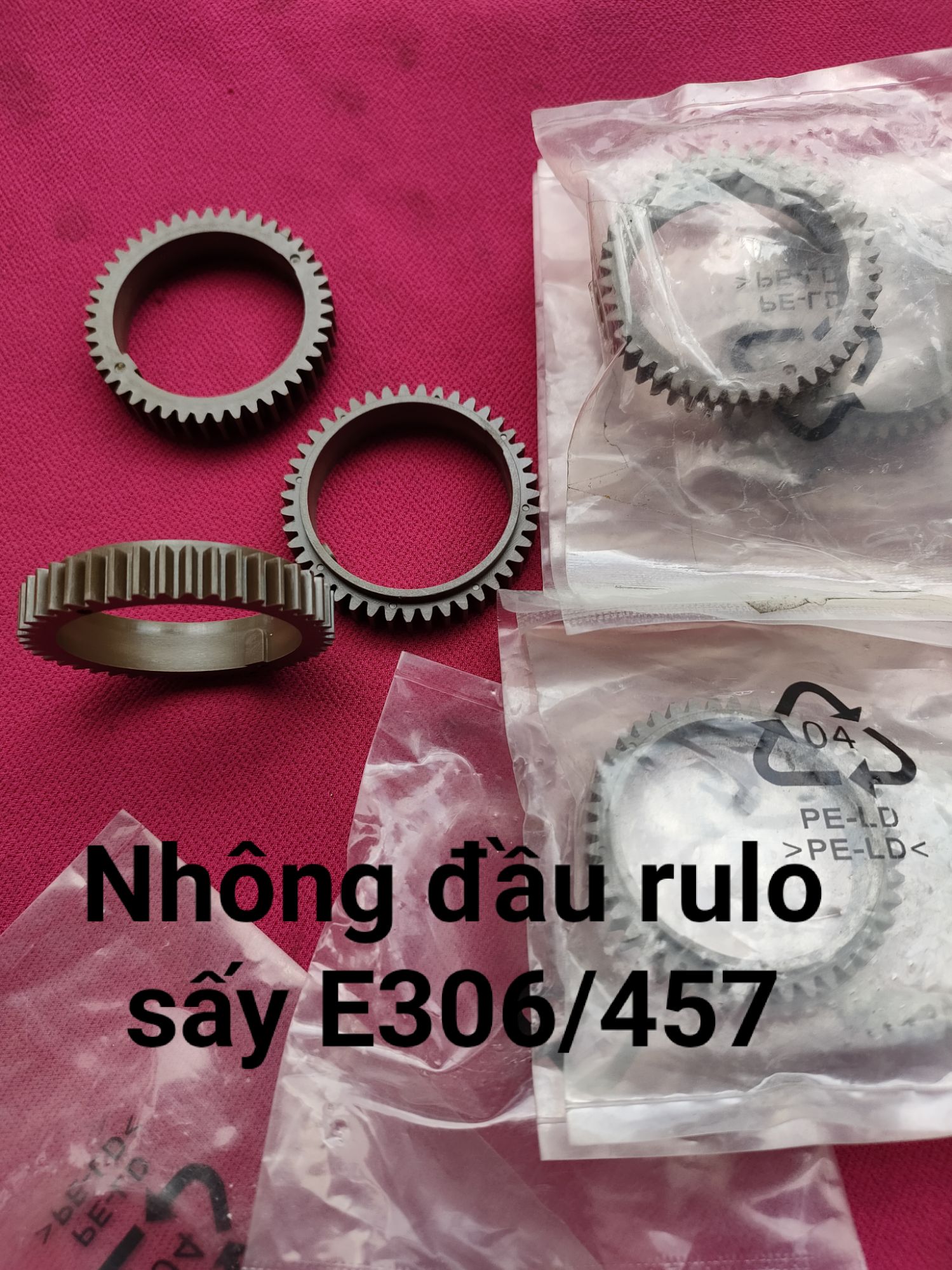 [HCM]Nhông đầu rulô sấy Toshiba E 305/455/456/457