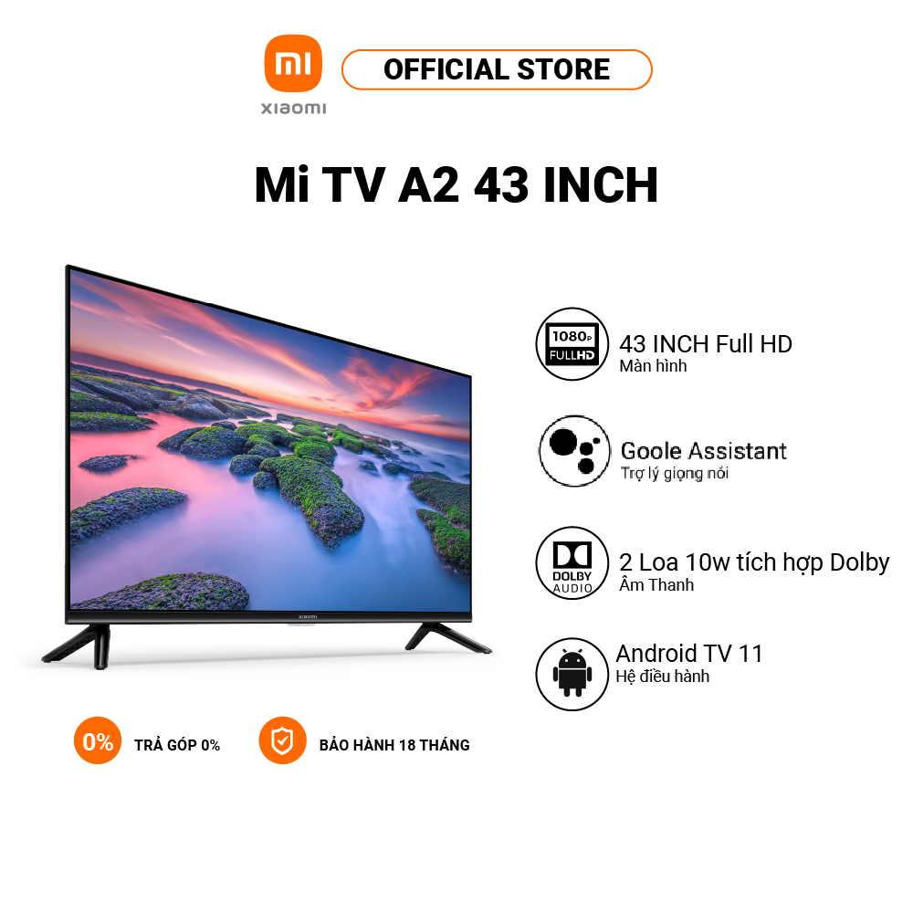 Smart mi tv a2 xiaomi | 43'' | android