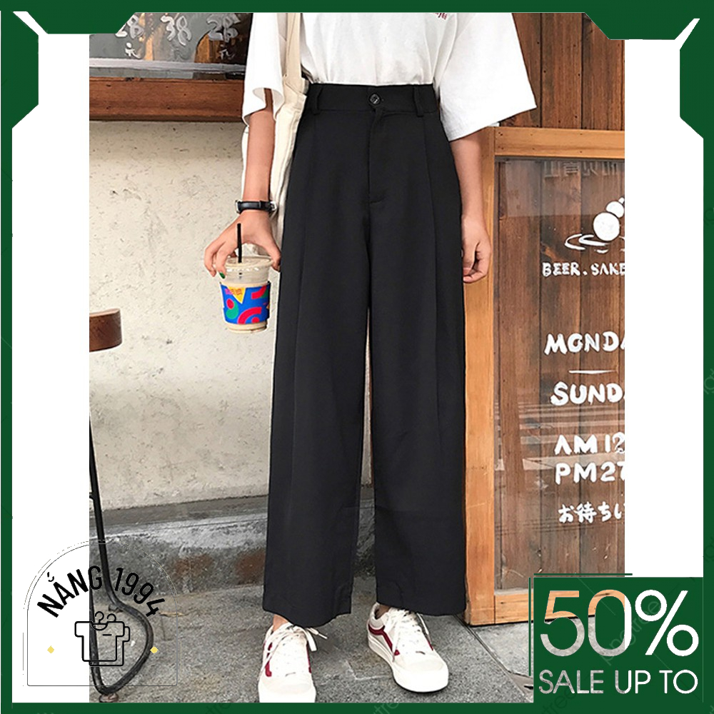 Quần baggy vải ông rộng