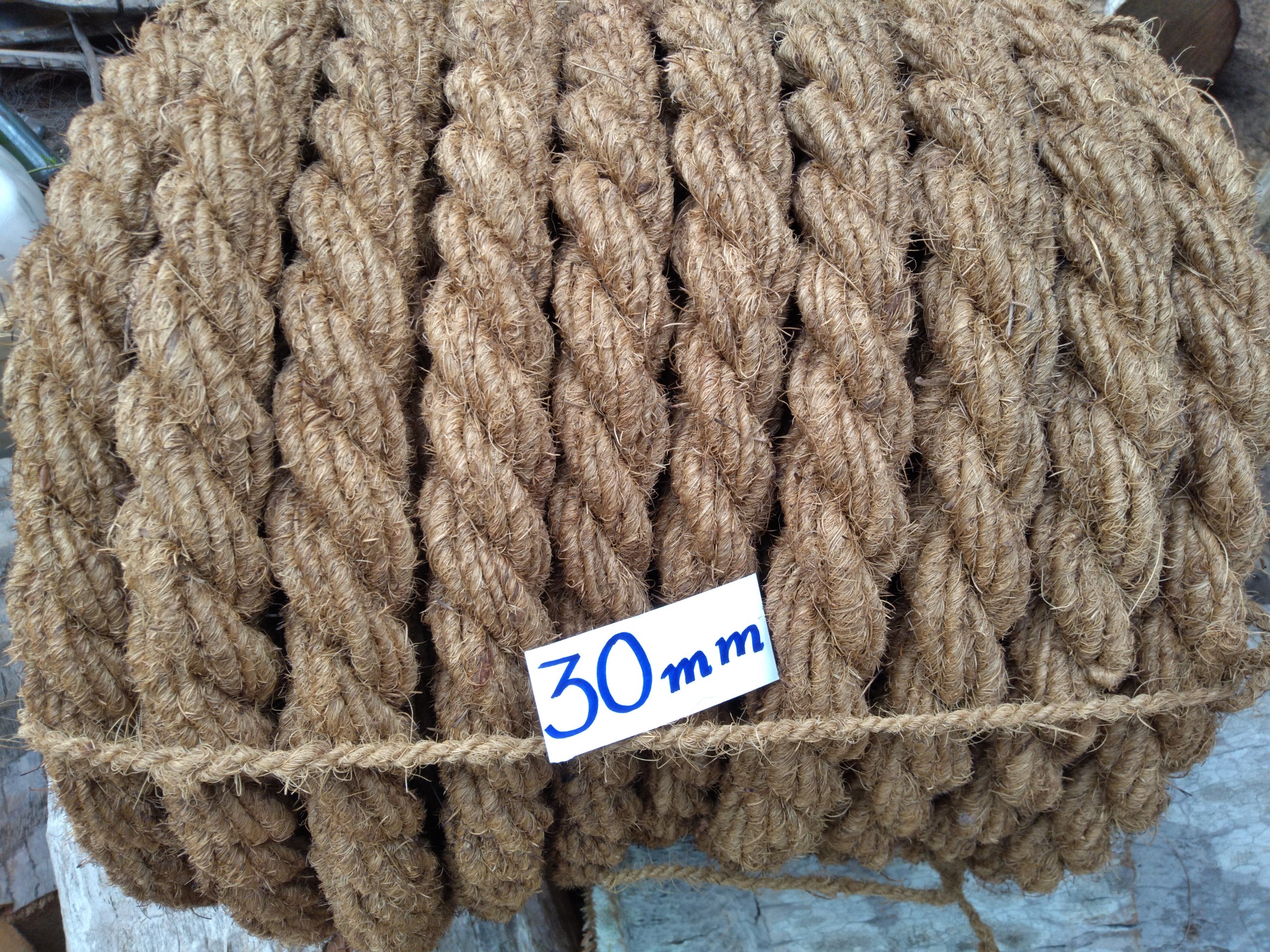 Dây thừng xơ dừa 30mm, cuộn 25m