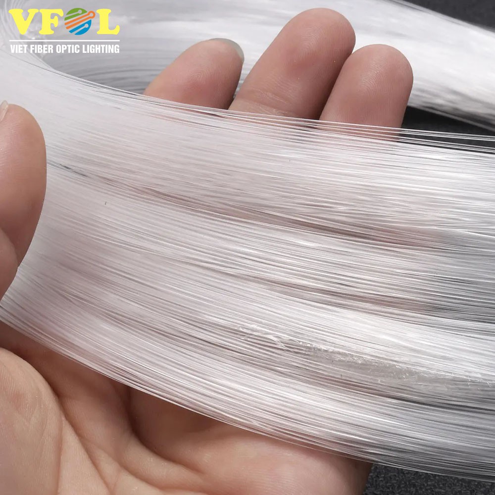 Sợi quang theo mét dài đường kính 0.5mm loại chất lượng cao, chuẩn xịn làm trần sao nhân tạo, trần sao ô tô, trang trí