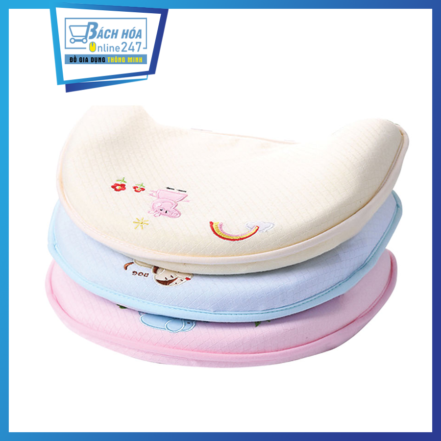 Gối cao su non Babymoov - Chống méo đầu, bẹp đầu cho trẻ hàng đầu tại Pháp