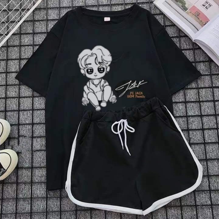 Áo Phông Jack ( Có Kèm Quần ) , Áo JACK In Theo Yêu Cầu đủ size