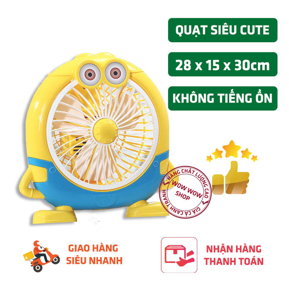 Quạt để bàn cắm điện mini hình hoạt hình, quạt hình thú cho nhân viên văn phòng, sinh viên