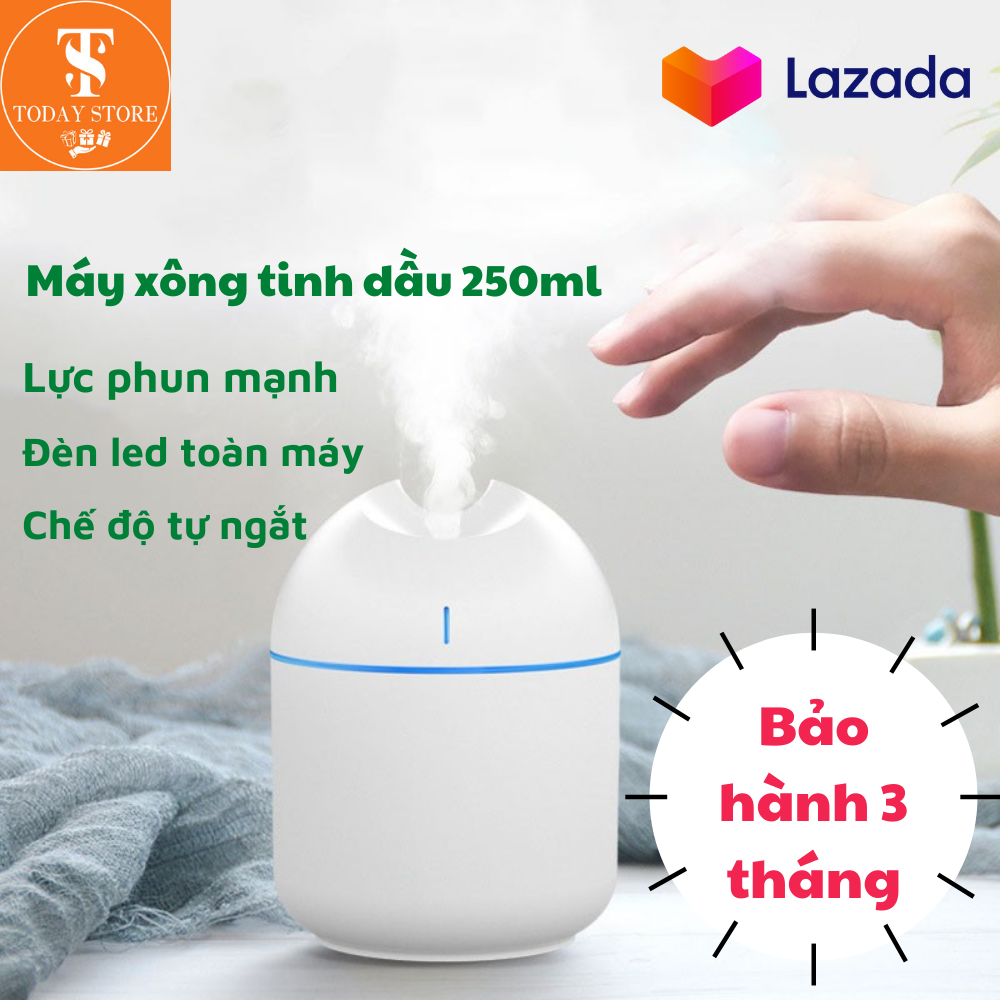 Máy Xông Tinh Dầu, Máy Tạo Ẩm Không Khí - Máy Phun Sương Mini, Thiết Kế Bắt Mắt Tô Điểm Cho Nơi Làm Việc, Căn Phòng Của Bạn, Tính Năng Tạo Ẩm, Phun Sương Giúp Bầu Không Khí Êm Dịu, Không Hanh Khô, Lan Toả Hương Thơm Tinh Dầu...