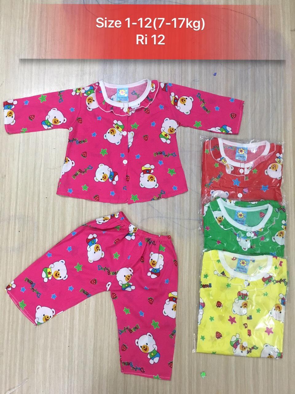[HCM]Set 3 bộ lanh-tole bé gái 8-25kg