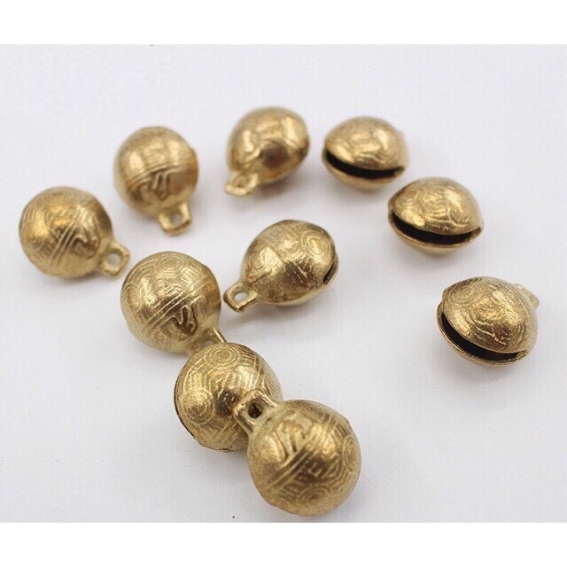 [Hoàn Tiền 10%] Chuông Đồng Vàng Đeo Cổ Lục Lạc Cho Chó Mèo - Size nhỏ 1.5cm