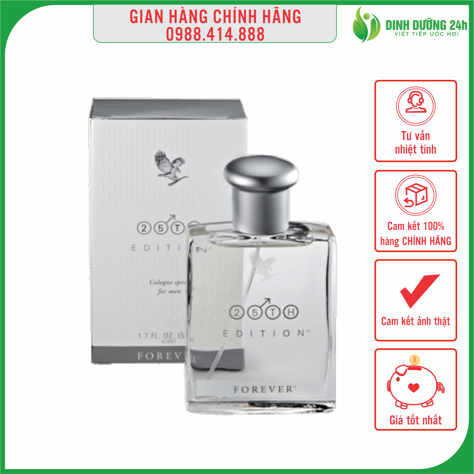 Nước Hoa Nam 25th Edition Cologne Spray For Men Forever 209Flp | Nước hoa nam lô hội