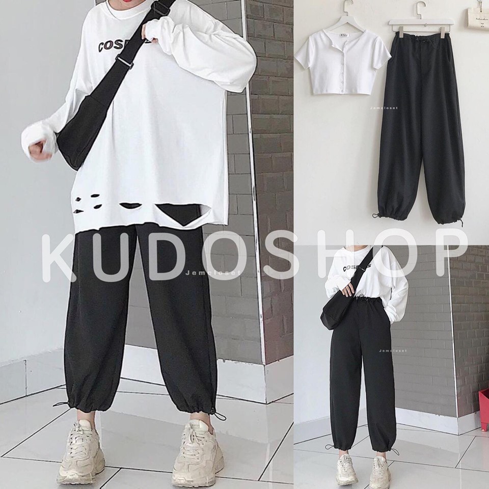 Quần jogger rút dây eo unisex hottrend 2020