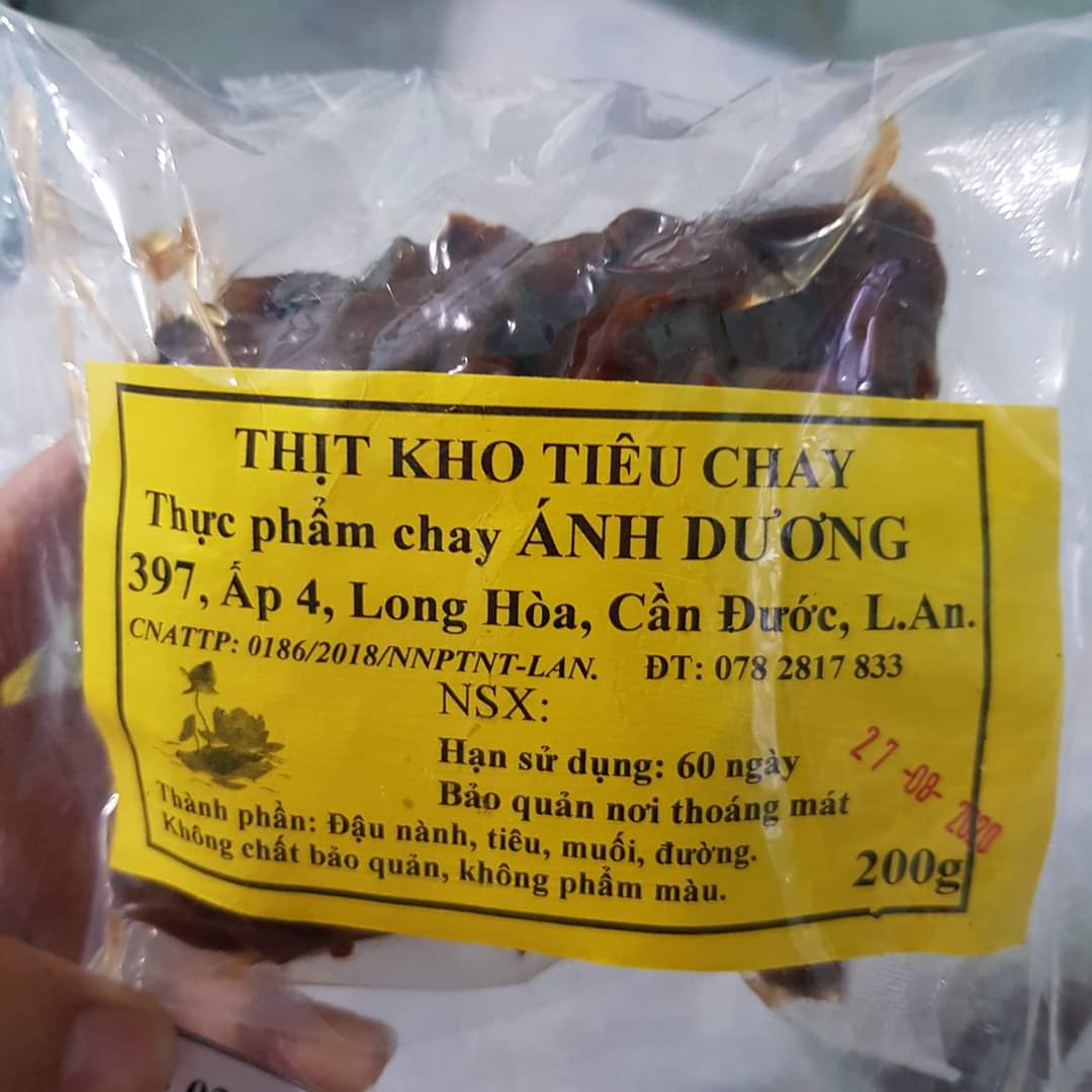 [Freeship] THỊT KHO TIÊU CHAY| THỊT NẠC CHAY KHO TIÊU|THỊT CHAY KHO TIÊU gói 200gr