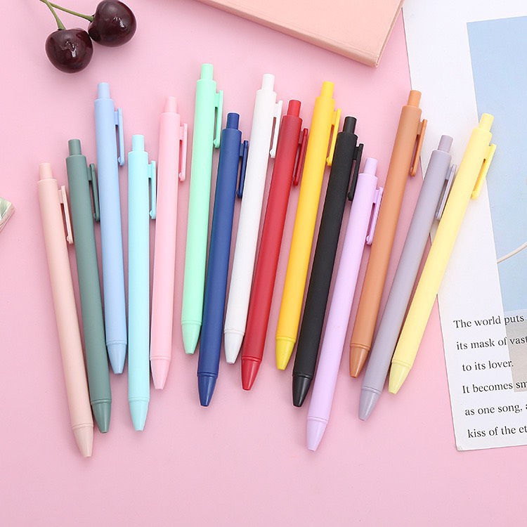 Bút Mực Gel B2 màu đen ngòi 0.5mm Macaron dễ thương