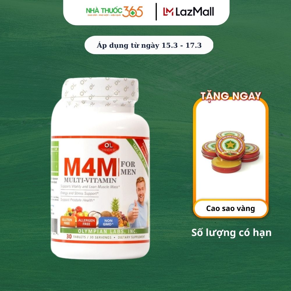 Viên Uống Bổ Sung Vitamin Cho Nam Giới Olympian Labs M4M Multi