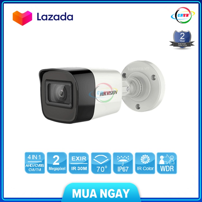 Camera hikvision 4 in 1 hồng ngoại 2.0 megapixel ds-2ce16d3t-itf - công nghệ việt nam