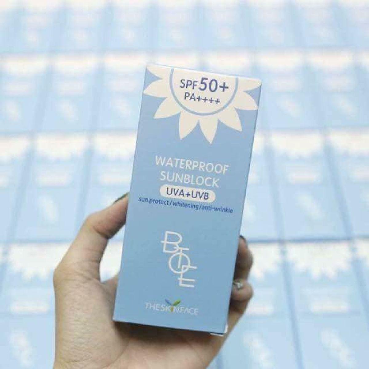 Kem Chống Nắng The Skinface Waterproof Sunblock SPF 50+