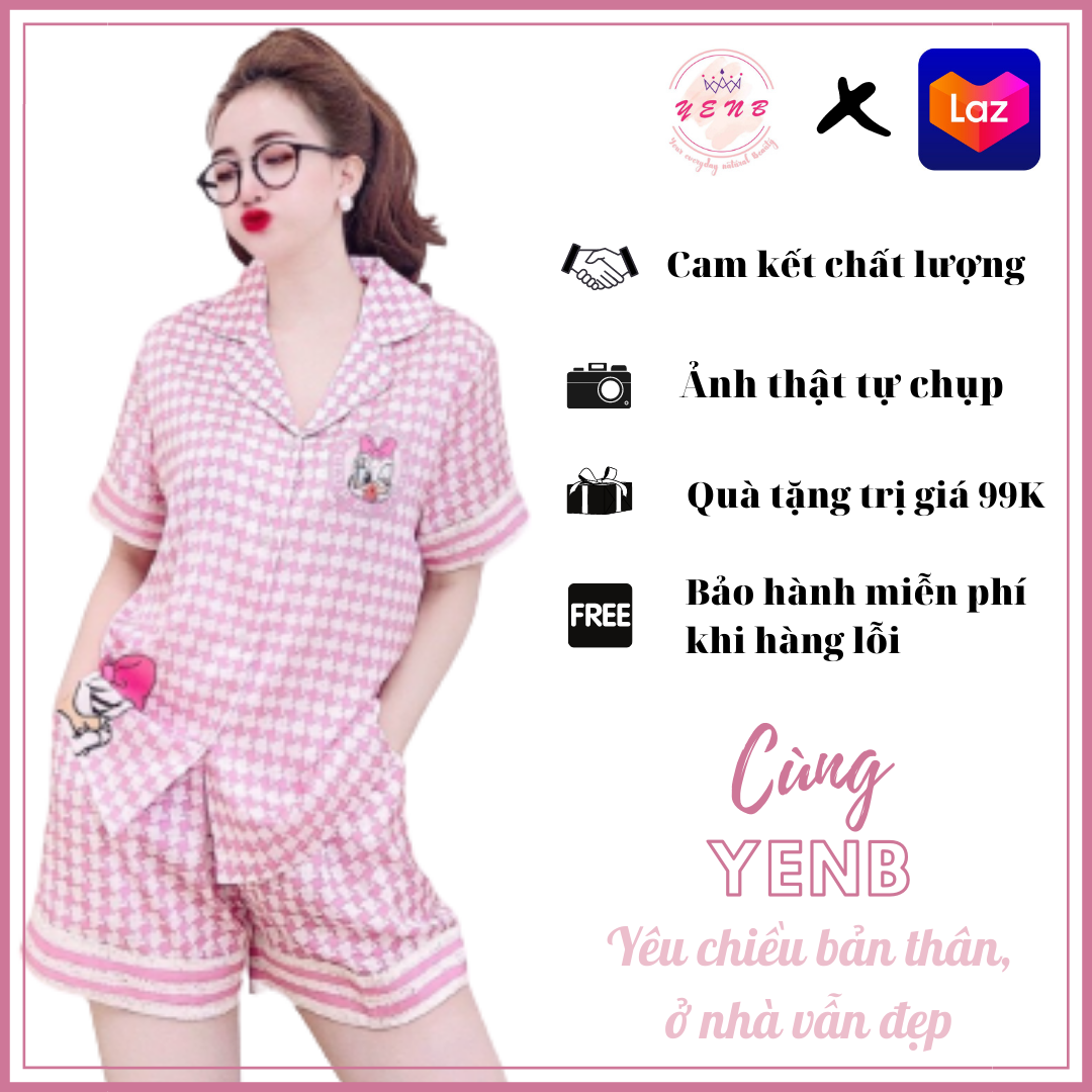 Đồ Bộ Lụa/Hàn/Satin Pijama Đùi Mặc Ở Nhà Nữ YENB - Bộ Ngủ Nữ Tiểu Thư Cộc Tay Mặc Nhà Mùa Hè, Nhiều Mẫu Dễ Thương