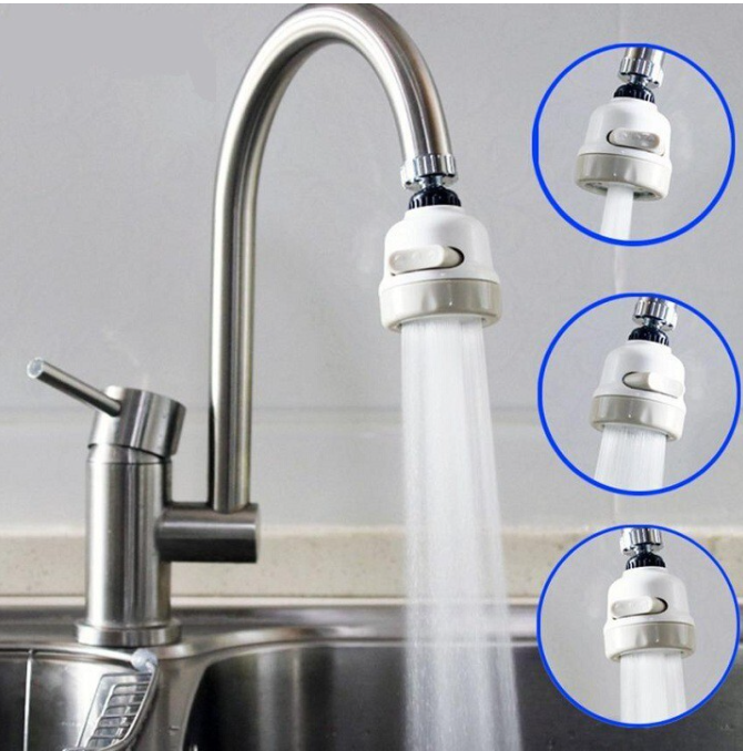 [HCM]Đầu vòi tăng áp gắn vòi rửa chén - 3 chế độ phun - xoay 360 độ - phù hợp mọi đầu vòi rửa chén