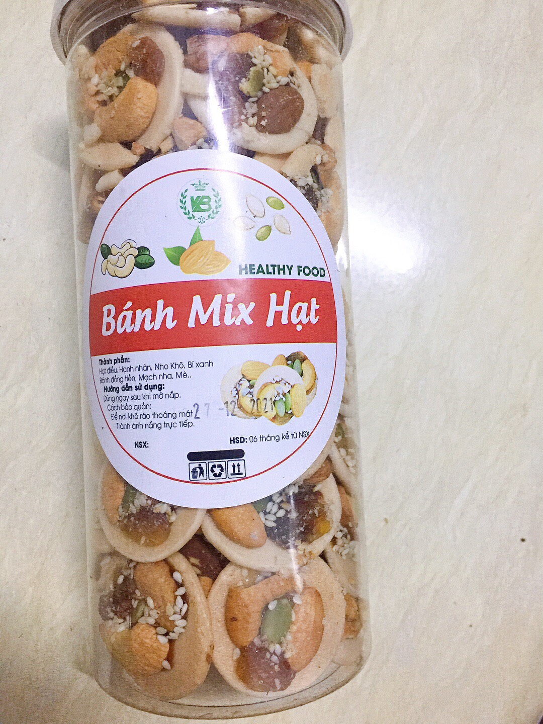 Bánh đồng tiền mix hạt giàu dinh dưỡng siêu ngon 500g