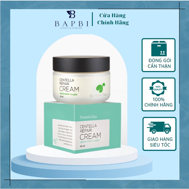 Kem rau má goodndoc centella repair cream dưỡng ẩm phục hồi da 50ml