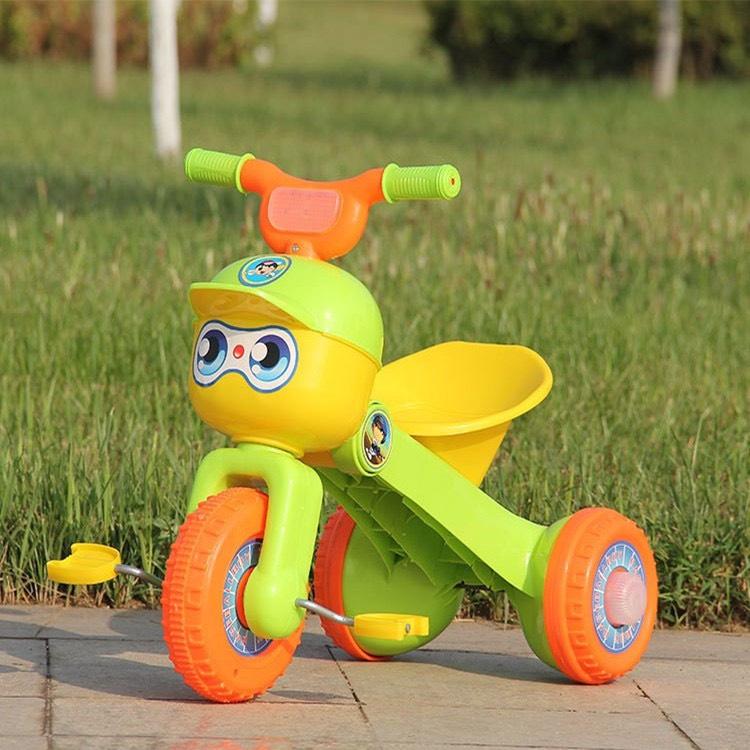 Xe đạp 3 bánh con kiến cho bé bánh phát sáng có thể gấp gọn tiện lợi
