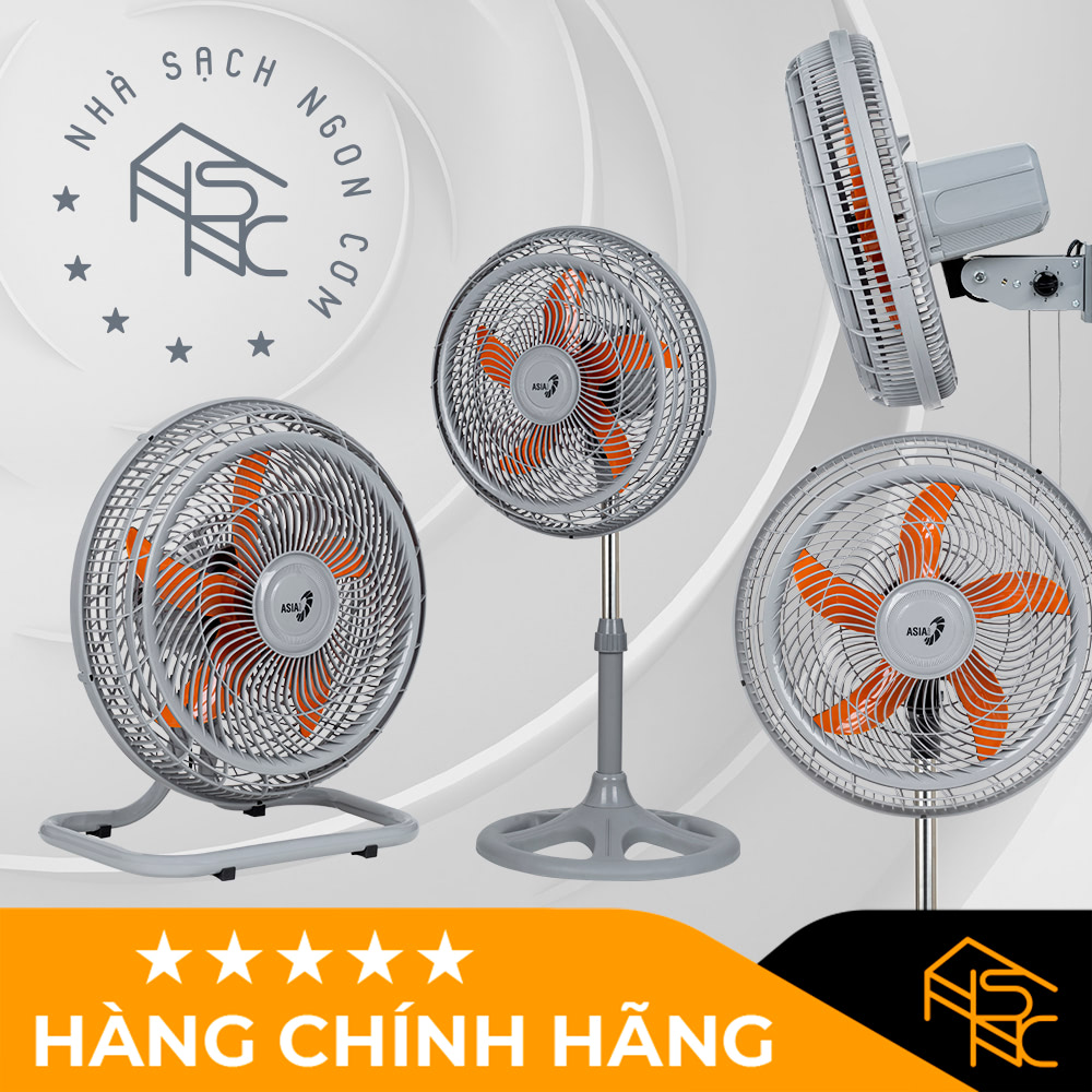 HỎA TỐC 2H Quạt Asia TURBO ONE Xám cam - Công suất 55W - Hàng chính hãng,