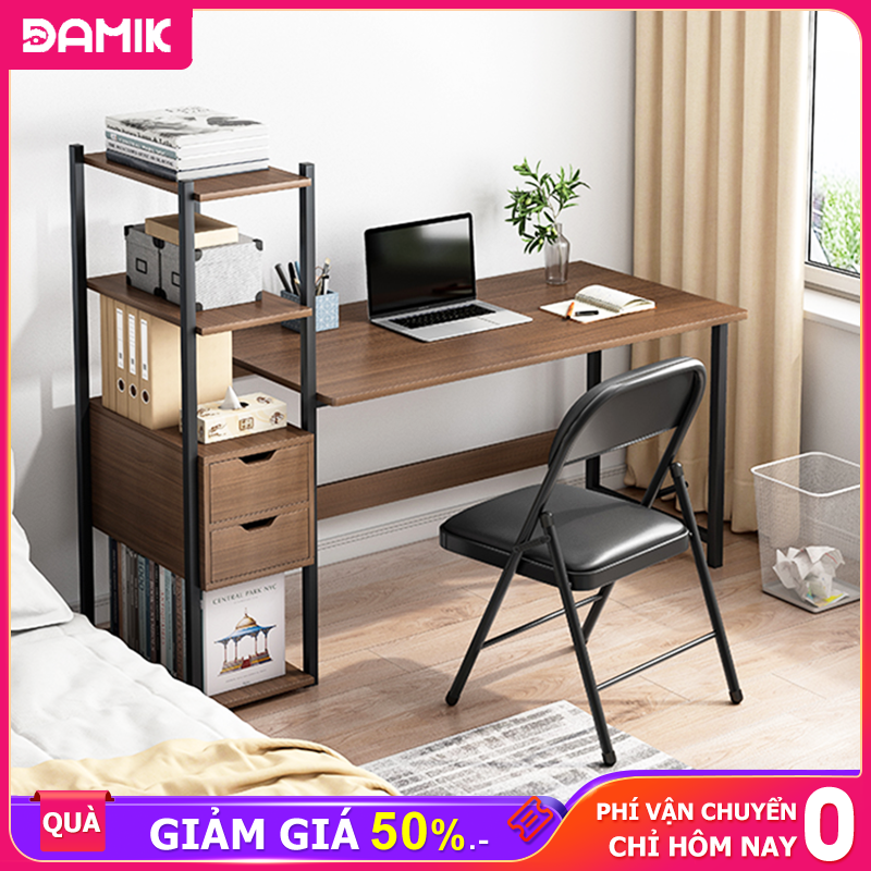 DAMIK Bàn làm việc bàn làm việc liền kệ Bàn học Chịu lực cao không lay