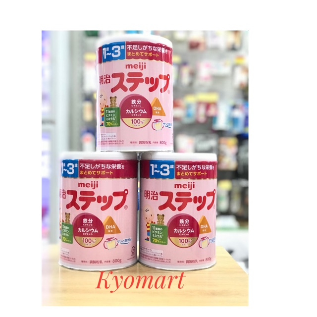 Sữa lon meiji 1-3 nội địa nhật 800g