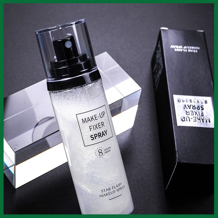 Xịt Nhũ Khóa Trang Điểm-Chai xịt khóa lớp nền giữ lớp trang điểm lâu trôi hiệu quả Star Flash Make Up Spray 8 Hours Wear ☘️ BODY CARE SHOP ☘️ A51