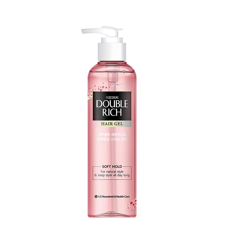Gel tạo kiểu tóc xoăn tự nhiên, giữ nếp lâu Double Rich Soft Hold 250ml