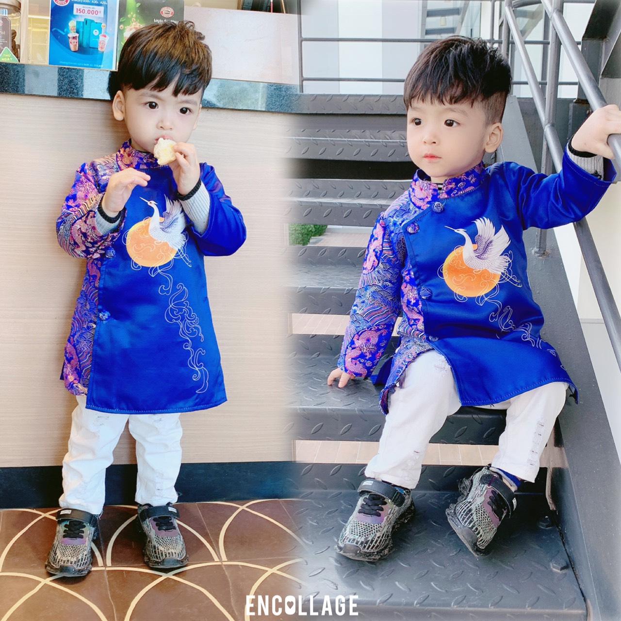 Giảm Giá Áo Dài Cách Tân Trẻ Em Hình Hạc Bao Chất Thời Trang Cho Bé  Trai,Ảnh Thật,Size Nhỡ-Lozikids - Beecost