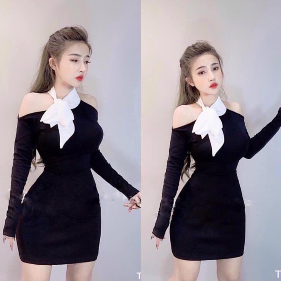 Đầm Nữ ( Váy Nữ ) Thiếu Nữ Quyến Rũ Umi Cột Nơ Thời Trang Bambo
