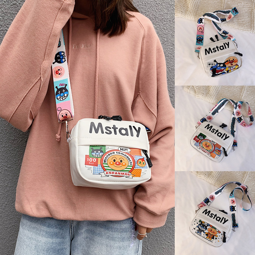 Phụ nữ mềm Cartoon Messenger Túi nữ Sinh viên đáng yêu Túi đeo vai Trẻ em Túi