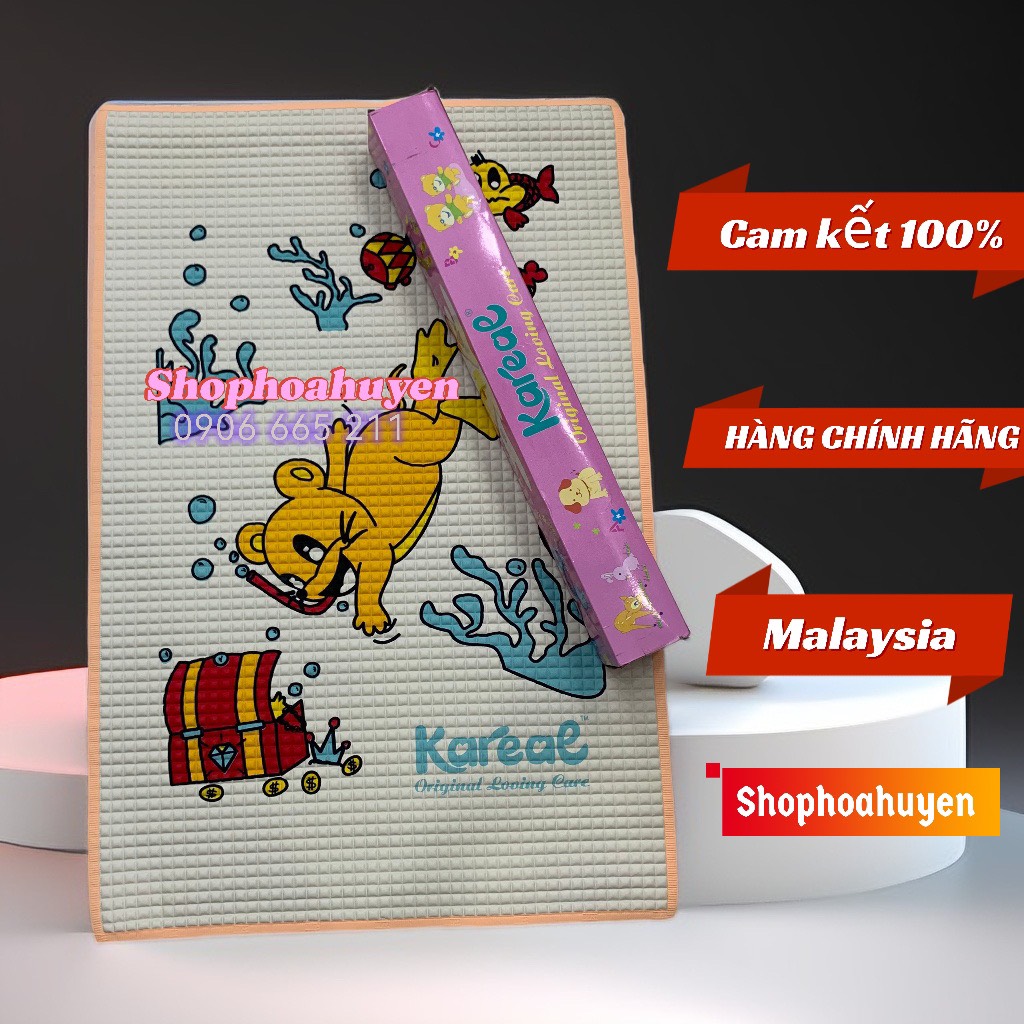 Nệm lót cao su chống thấm cho bé kareal nhập khẩu malaysia - chiếu cao su - nệm nước - miếng lót sơ sinh - tấm lót chống thấm - kareal