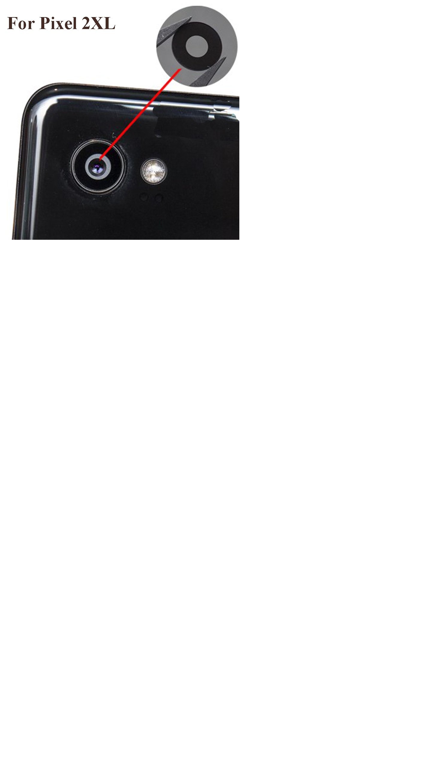 Kính camera google pixel 2 / google pixel 2xl - dùng để thay thế kính camera bị vỡ , xước