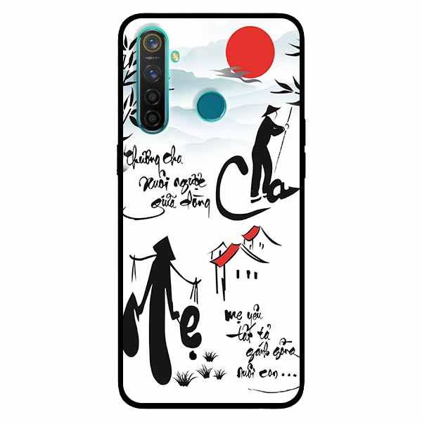 [HCM]Ốp Cường Lực Dẻo Đen Dành Cho Oppo Realme 5 5s  5i Mẫu Cha Mẹ Mẫu Đẹp