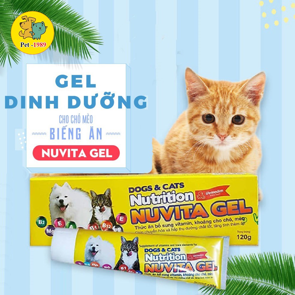NUVITA GEL Vimedim Thức ăn bổ sung vitamin, khoáng cho chó mèo
