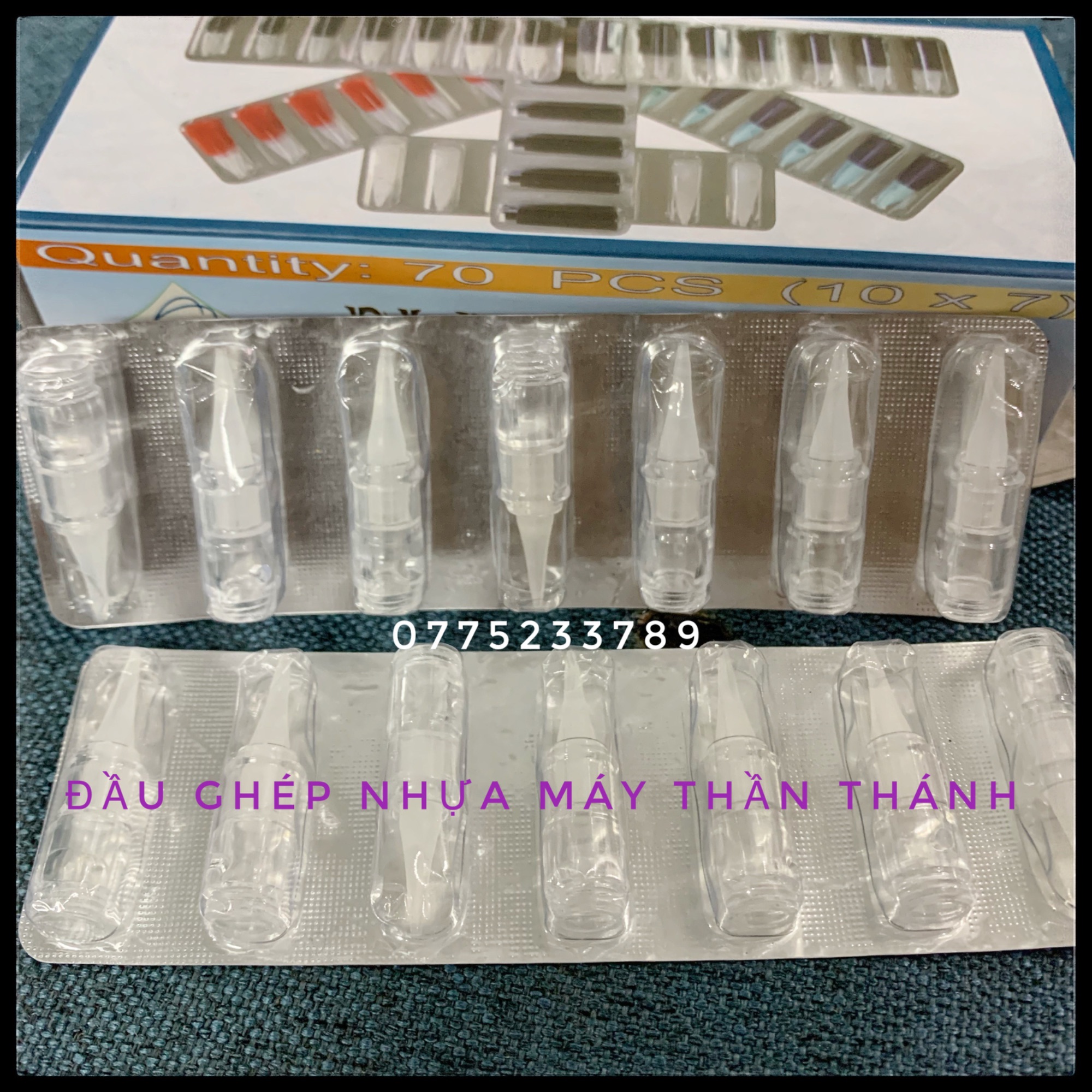 [1HỘP 10 VỈ 70 ĐẦU] Đầu Nhựa Máy Thần Thánh, Đầu Ghép Nhựa, Đầu Ghép Máy Nhựa Pro