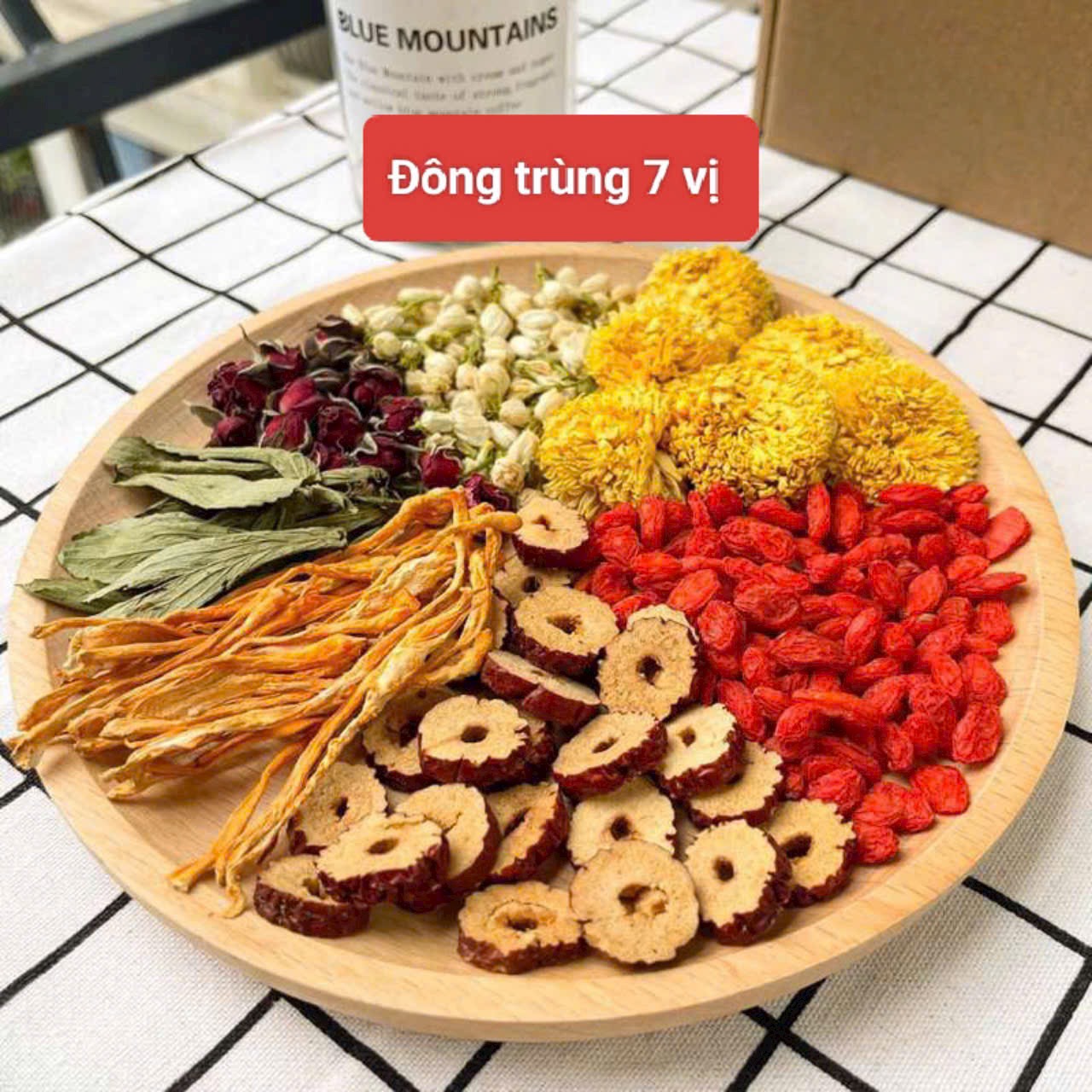  Trà đông trùng 7 vị thảo mộc điều hòa đường huyết,cải thiện giấc ngủ,phục hồi sinh lực 