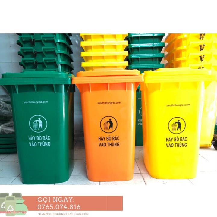 ♟♘  [Mã LIFEXANH03 giảm 10  đơn 500K] xVIDEOx Thùng rác công cộng 120L có bánh xe - Giao toàn quốc