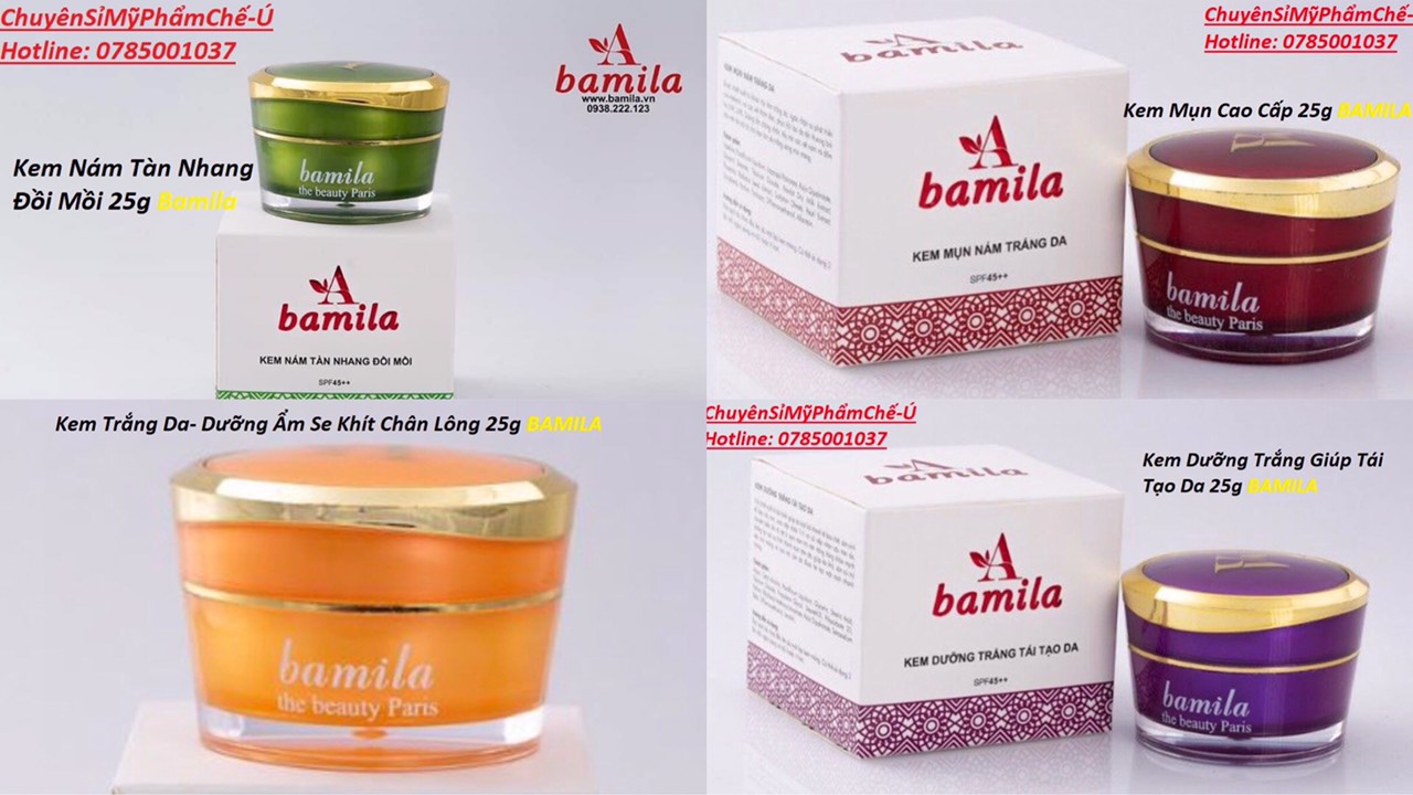 Kem bamila 4 loại dòng 25g