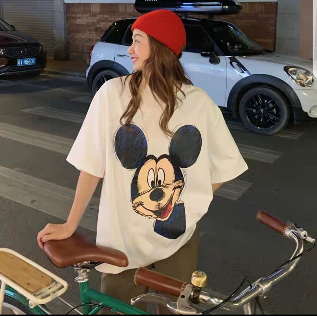 Áo thun nam nữ chất thun mềm mại in hình chuột mickey so cute - tnu