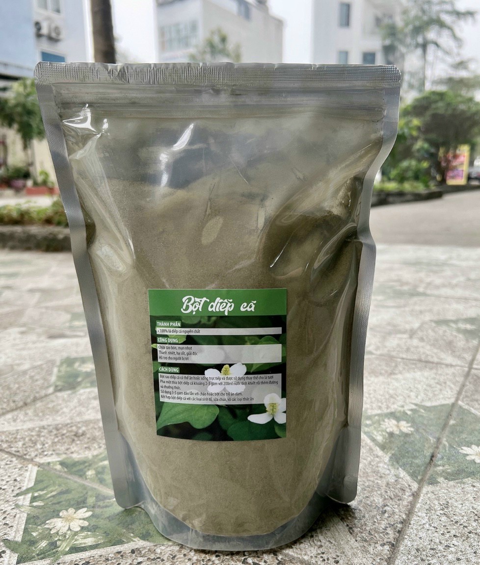 Bột diếp cá sấy lạnh nguyên chất, làm đẹp da, giảm mụn mờ thâm nám
