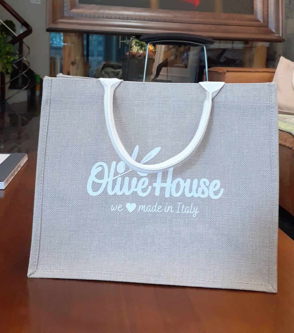 Túi vải đay Olive House có nút hít nam châm
