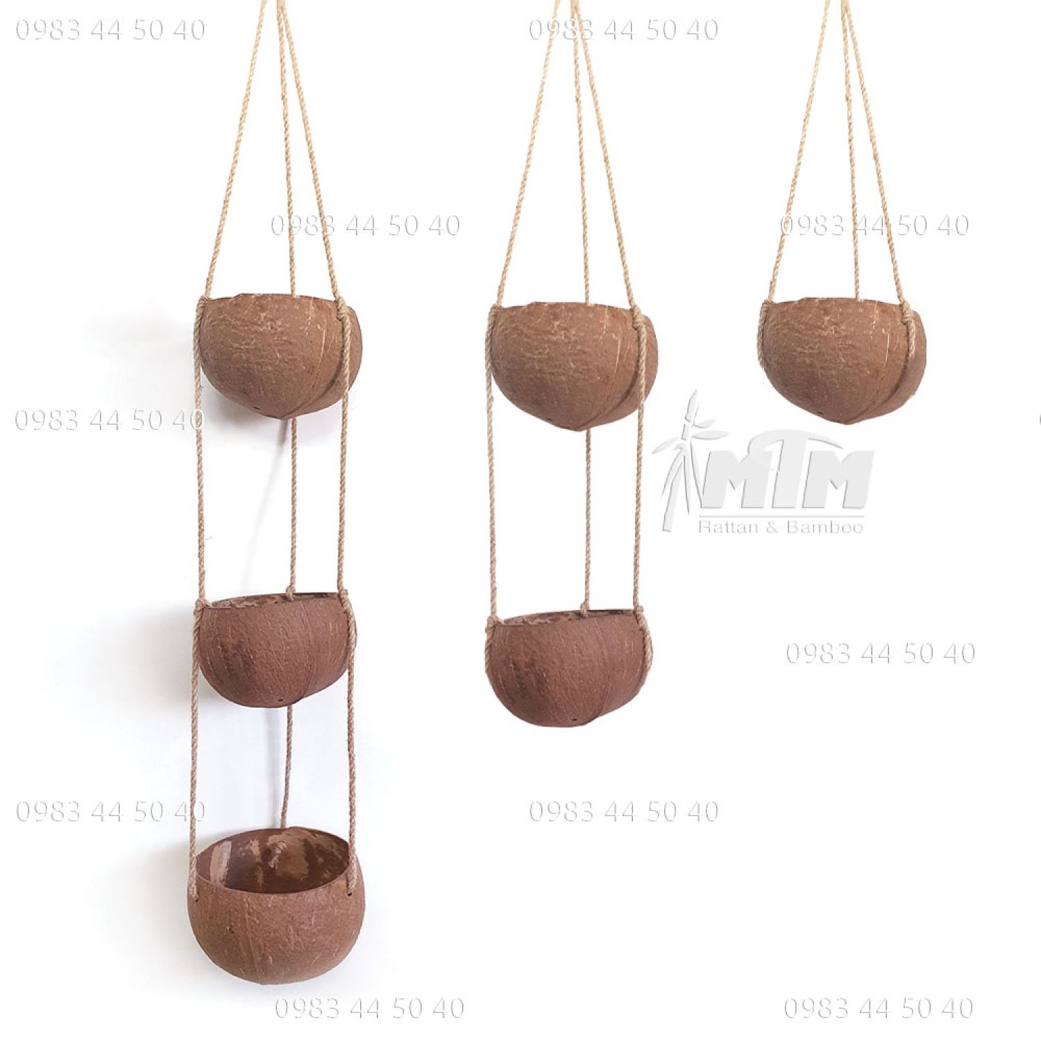 Dây gáo dừa trồng lan, trồng cây, đựng hành tỏi