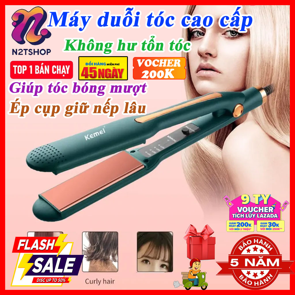 Máy duỗi tóc,máy là, ép, Máy kẹp tóc làm tóc cao cấp 4 mức điều chỉnh nhiệt Máy Duỗi Tóc Ép Là Thẳng Uốn Cúp Làm Xoăn Lọn 2 Trong 1 không hư tổn tóc giữ nếp lâu