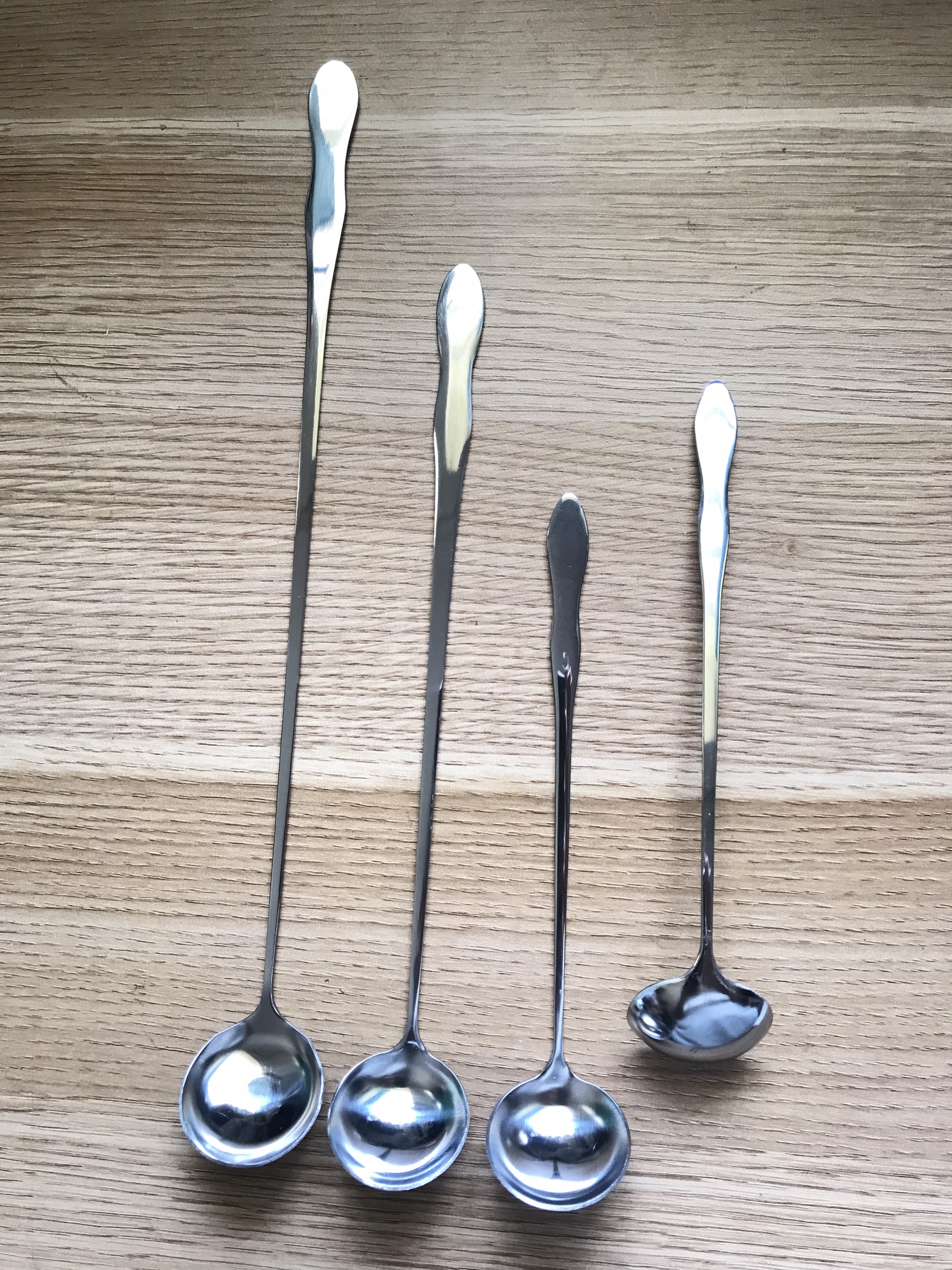 Muỗng inox dài múc topping nhiều kích cỡ 19cm 25cm 31cm hàng đẹp