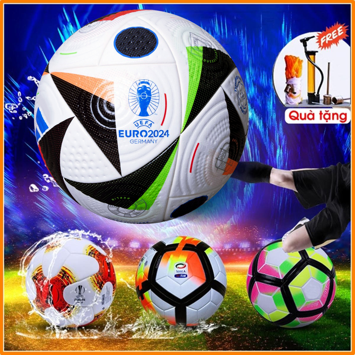 Bóng Đá Champions League Size Số 4 5 Trái Banh Da PU Cao Cấp Ngoại Hạng Euro Tiêu Chuẩn Thi Đấu Cúp C1 Châu Âu Qua Các Mùa Giải Phù Hợp Sân Cỏ Nhân Tạo Và Sân Cỏ Tự Nhiên (Bóng đúc cao cấp)