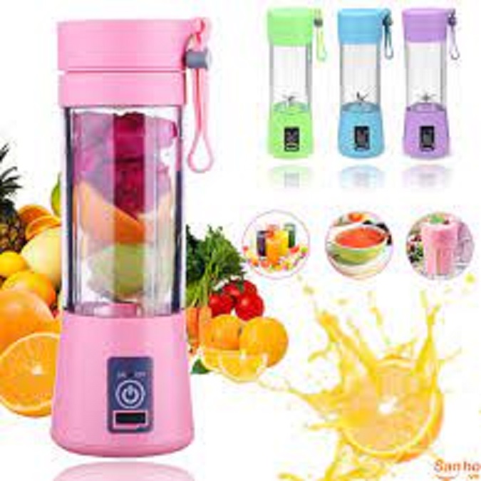 [HCM Sale Mạnh]Máy xay sinh tố mini cầm tay sạc pin 6 lưỡi tiện lợi, , máy xay cầm tay 6 lưỡi mang đi tiện lợi đi du lịch