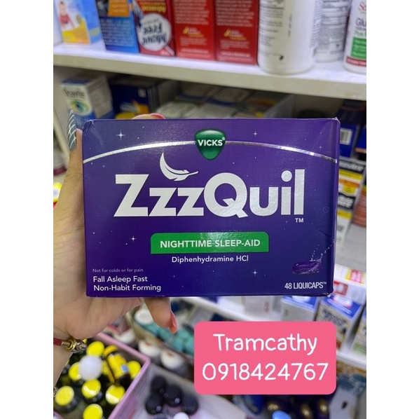 Viên uống giúp ngủ ngon Nyquil ZzzQuil Nighttime Sleep dayquil nyquil mỹ