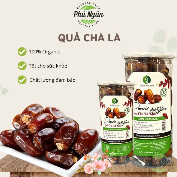 Chà là sấy dẻo không đường hộp 250gr/500gr