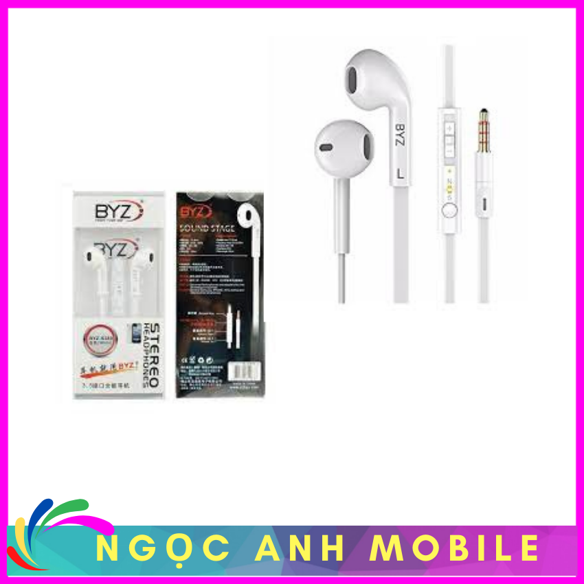 Tai Nghe,Tai Nghe Có Dây BYZ S389 Có Míc Đàm Thoại Phù Hợp Với Tất Cả Các Dòng Điện Thoại Jack 3,5mm